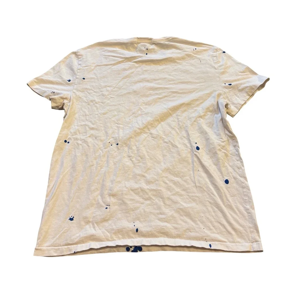 Polo Ralph Lauren Mens Polo Bear Painter Graphic T-Shirt White Custom Slim Fit L